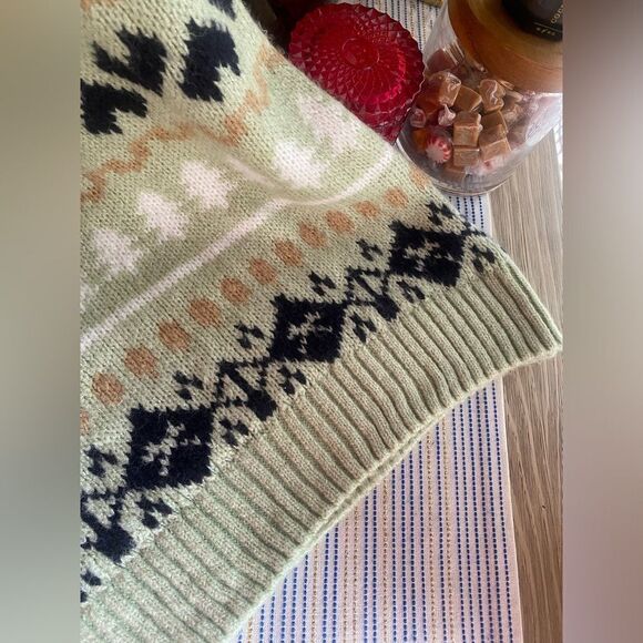 Anthropologie Tunic Sweater Womens Size Small Mint Green Turtleneck - Picture 10 of 15